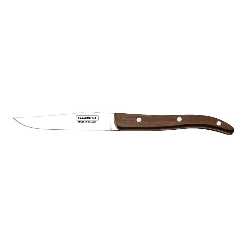 4" (10cm) Steak Knife Smooth Edge, Brown