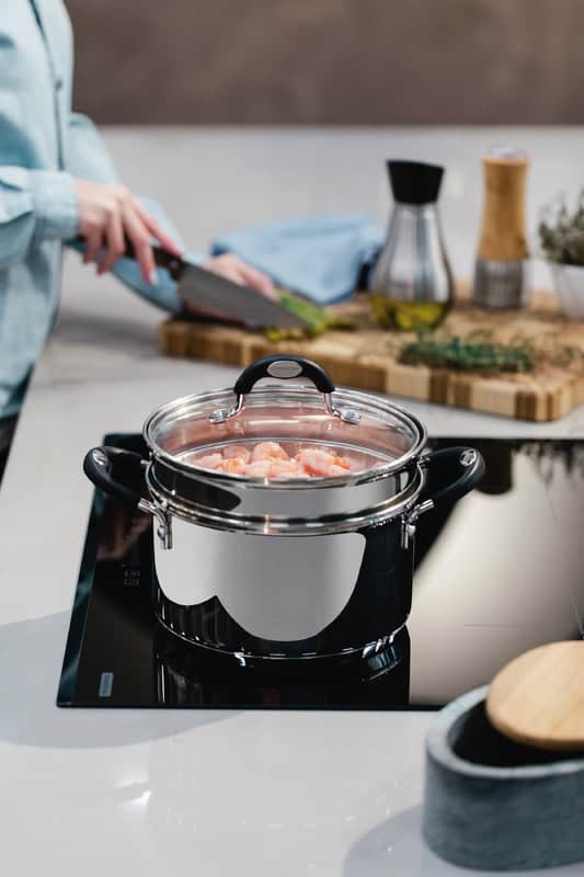 Astro Silicone 2-Piece Stainless Steel Steamer Set - Image 2