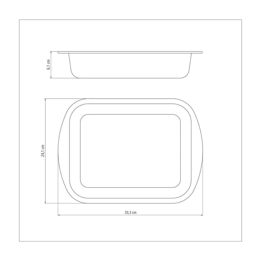 Aluminium Deep Roasting Pan with Interior Nonstick Coating - 28 cm - Image 6