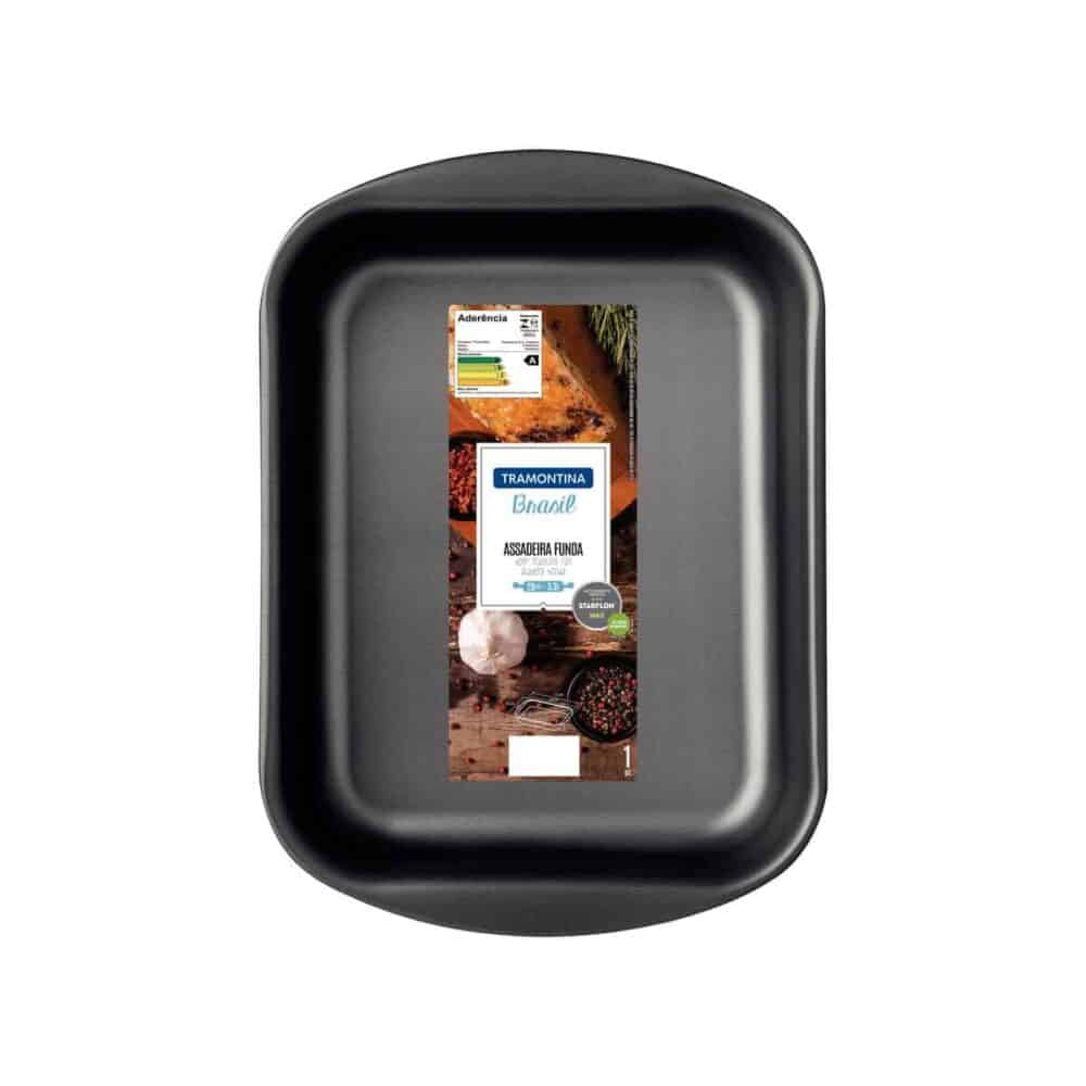 Aluminium Deep Roasting Pan with Interior Nonstick Coating - 28 cm - Image 5