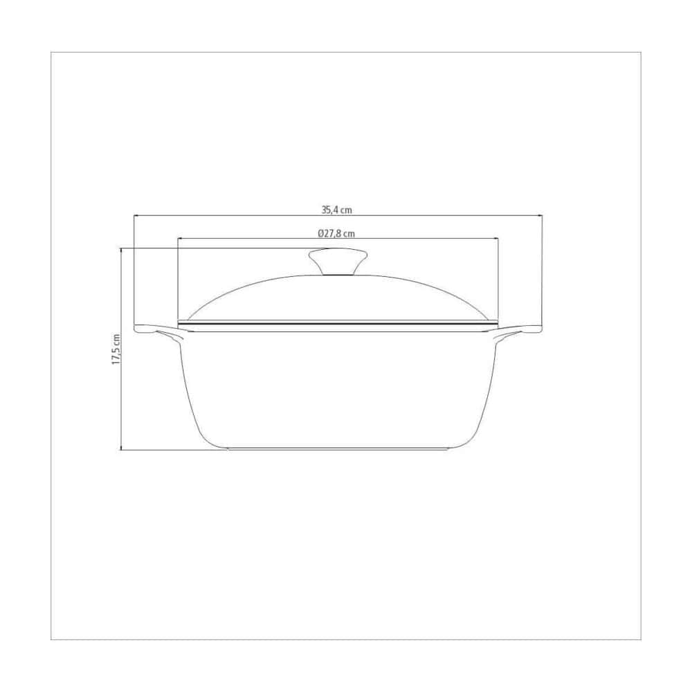 Non - stick Coating Casserole 26 cm, 4.6l - Lyon - Image 3