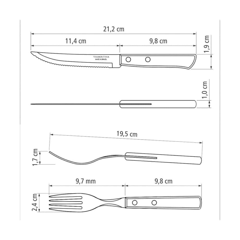 14pc. Braai Set, Brown - Image 4
