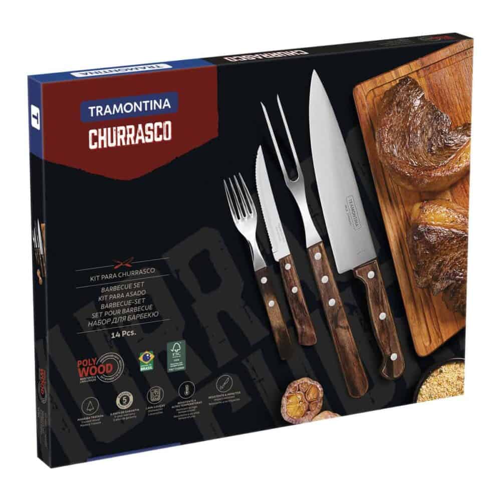14pc. Braai Set, Brown - Image 3