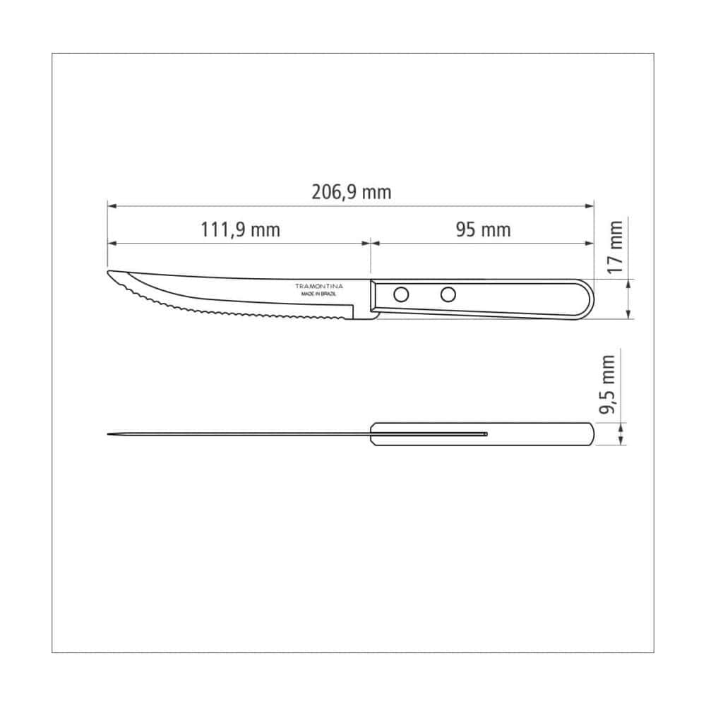 6pc. Steak Knives, Not Dishwasher Safe - Image 4