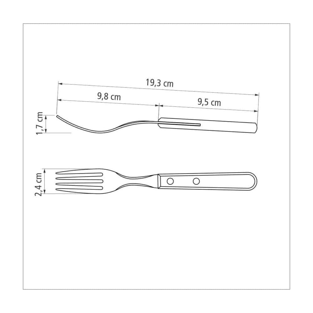 6pc Table Forks, Not Dishwasher Safe - Image 3