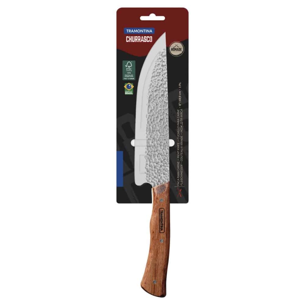 Nômade 8" Meat Knife with Stainless-Steel Blade and Wood Handle - Image 3
