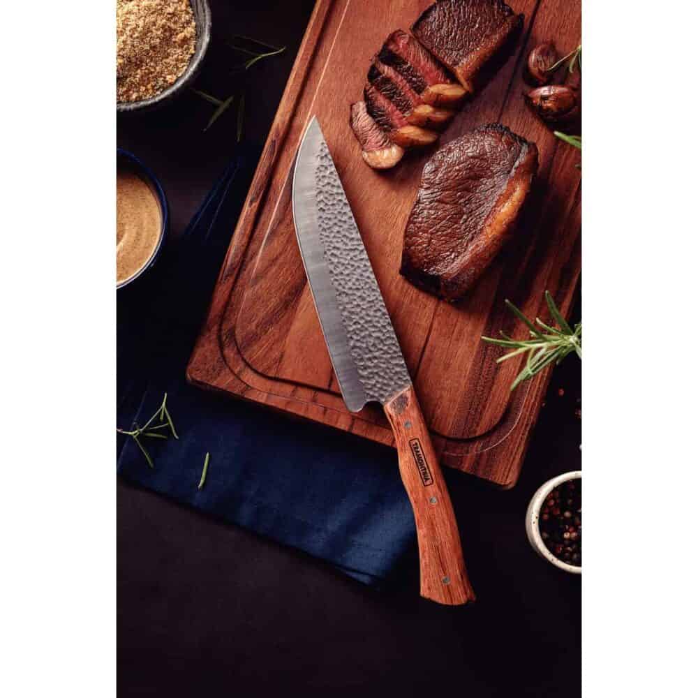 Nômade 8" Meat Knife with Stainless-Steel Blade and Wood Handle - Image 2