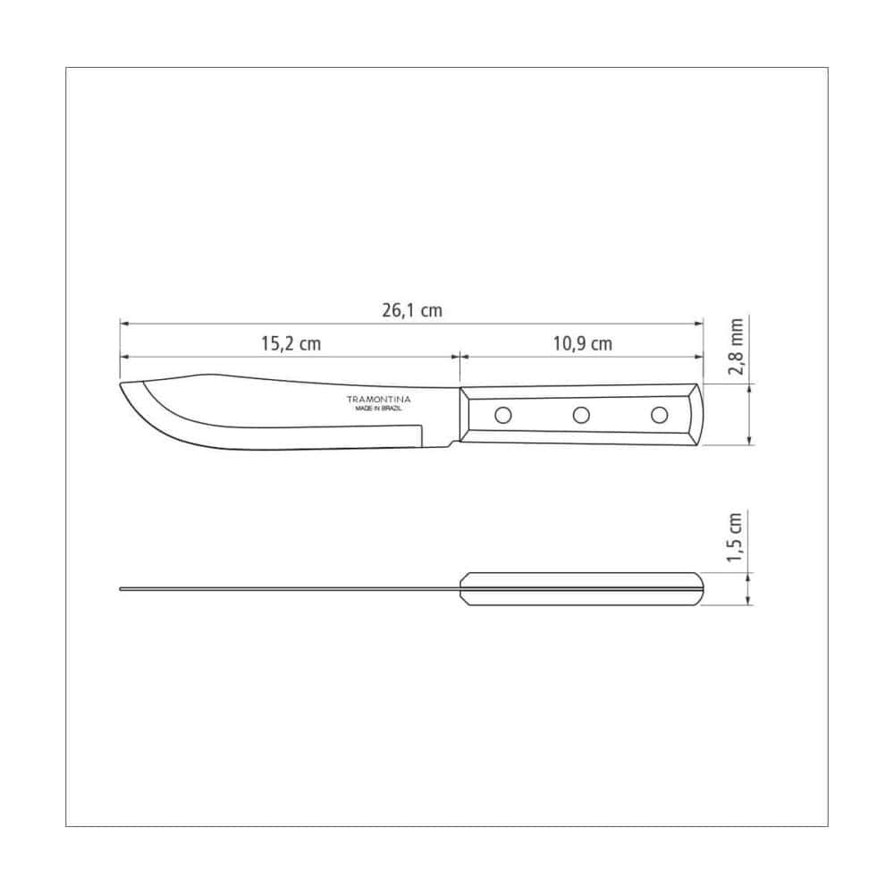 6" (15cm) Butcher Knife - Image 2