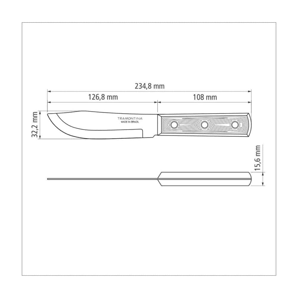Tramontina 5"(13cm) Kitchen Knife Plenus (blister) - Image 4