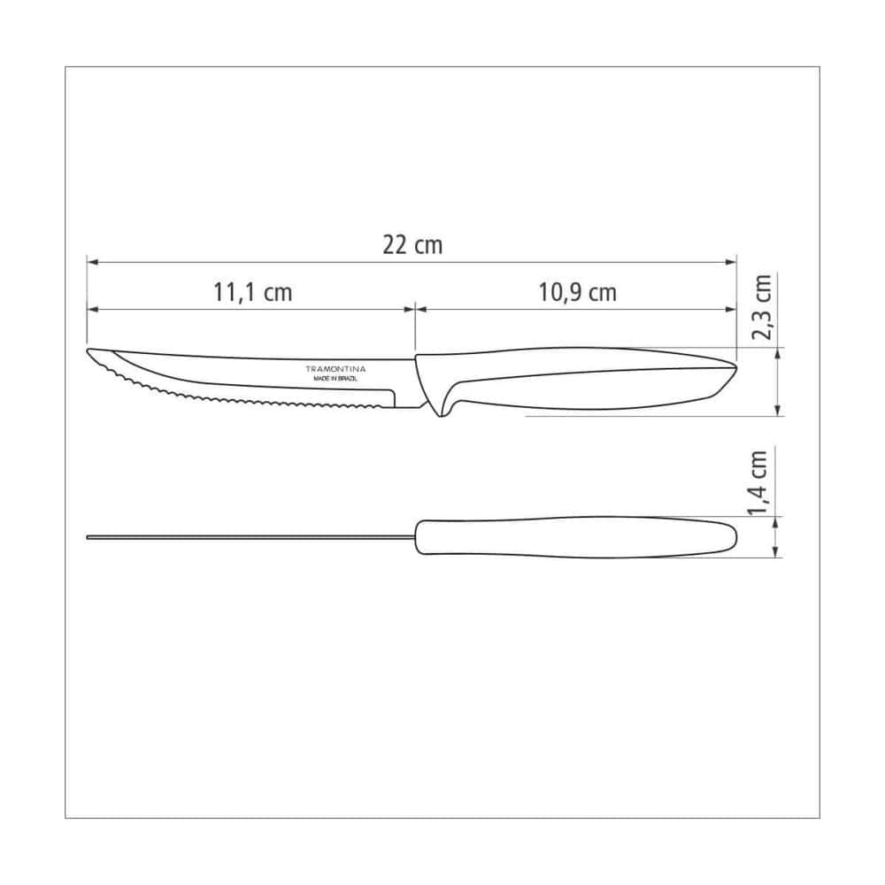 5" (13cm) Steak Knife Turquoise. Loose Knife - Image 2
