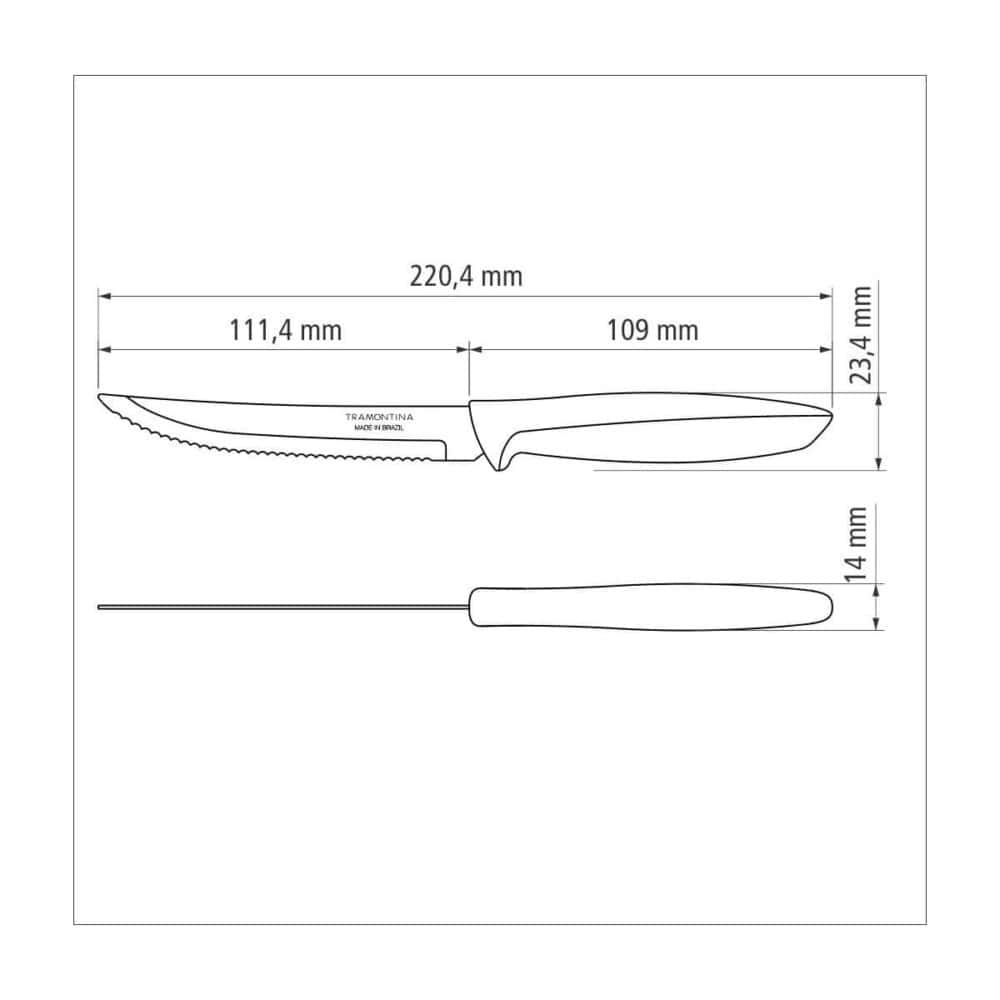 5" (13cm) Steak Knife Turquoise. Loose Knife - Image 3