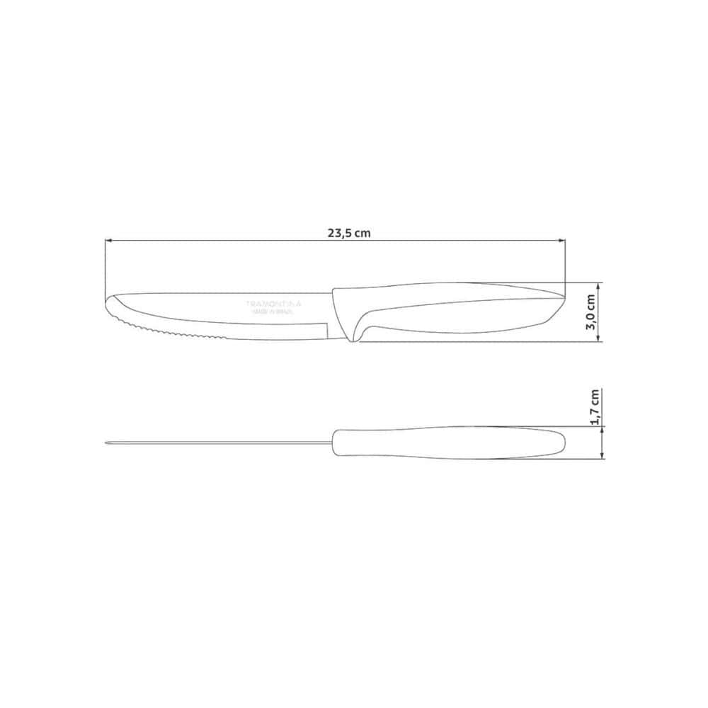 12 Piece - 5" (13cm) Jumbo Steak Knife Plenus Range - Image 2
