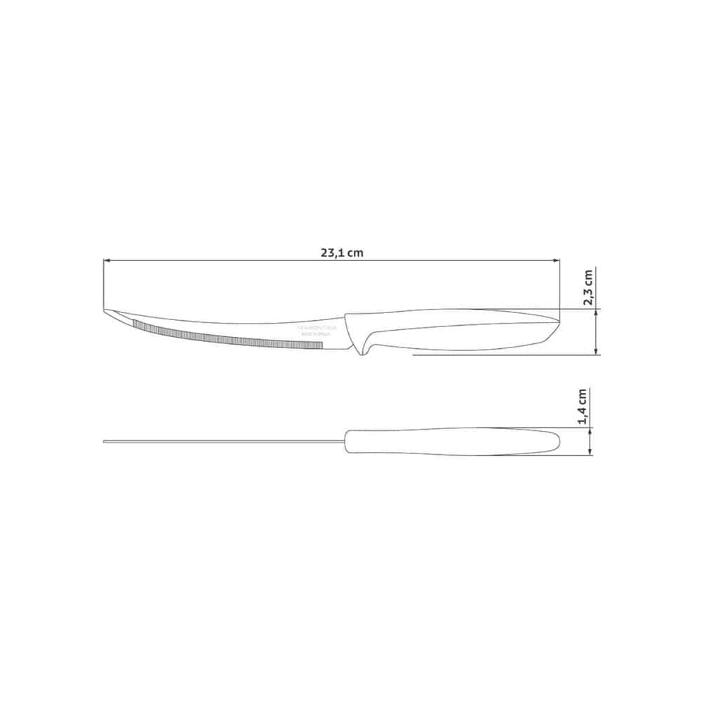 5" (13cm) Tomato Knife Red, Silver - Image 2