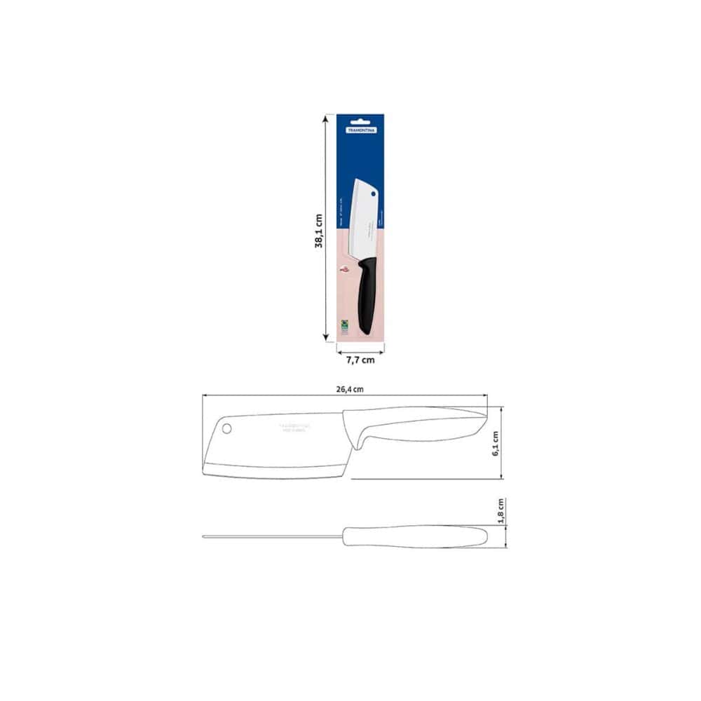 5" (13cm) Cleaver (blister packaging) - Image 3