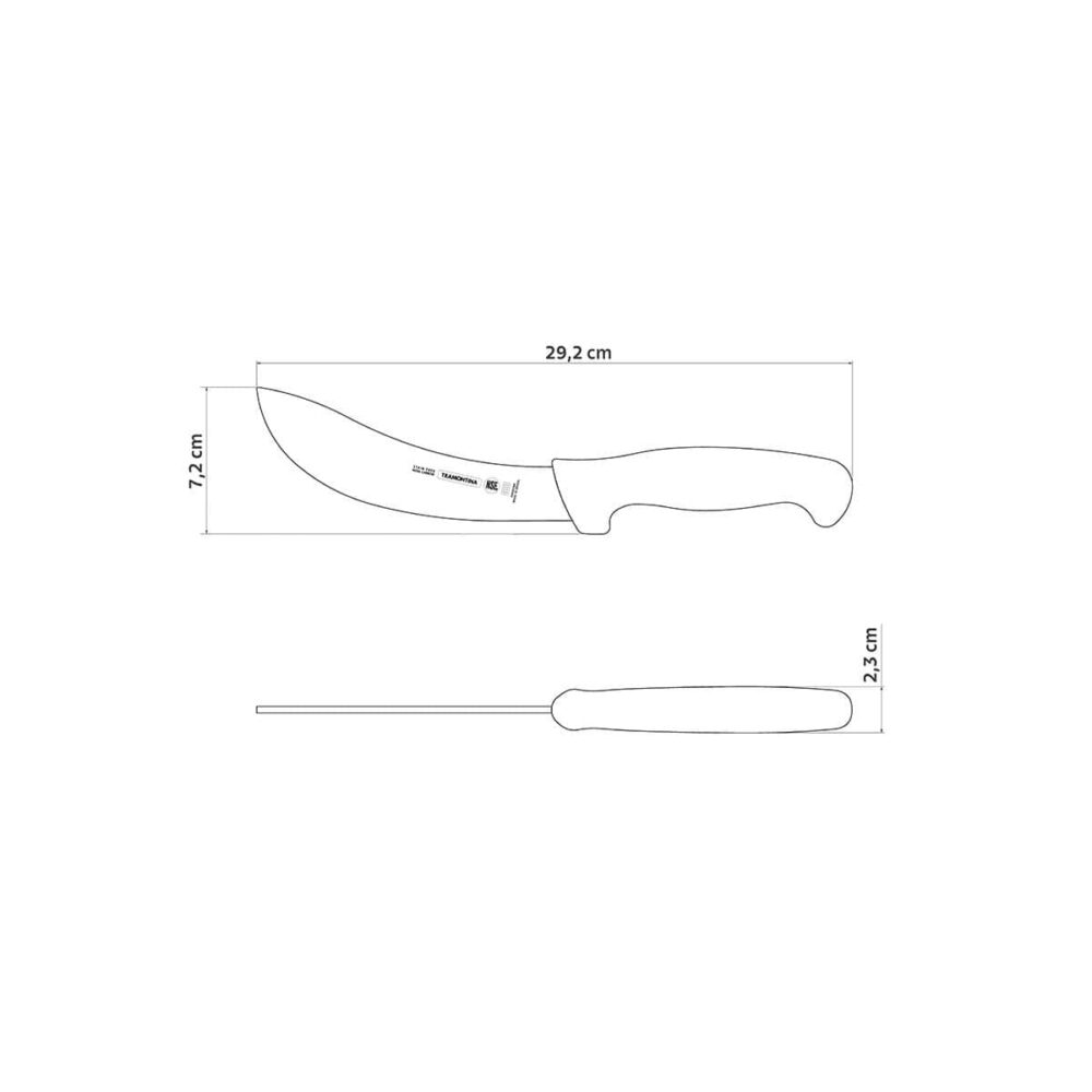 6" (15cm) Skinning Bloodshed Knife, Blue - Image 2