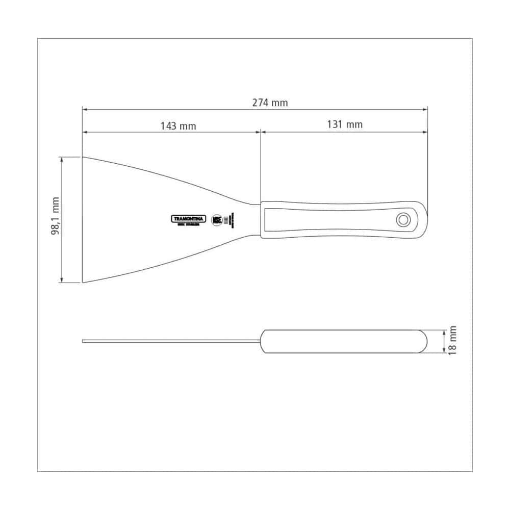5 x 4 Hamburger Spatula - Image 5