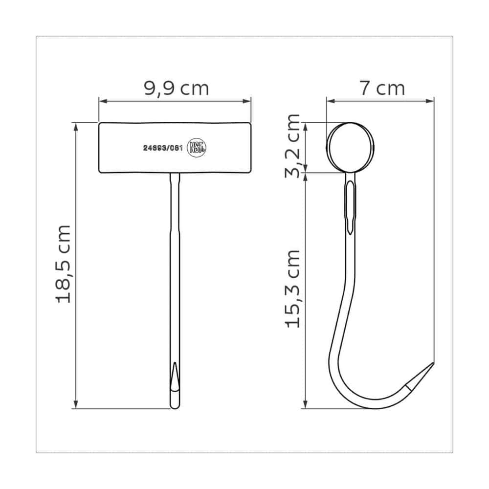 Professional Master Stainless Steel Center Hook - Image 3