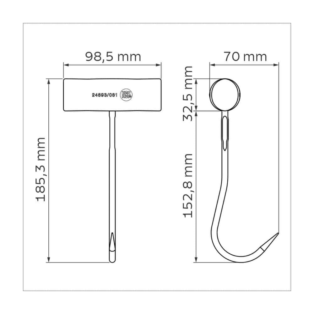 Professional Master Stainless Steel Center Hook - Image 4
