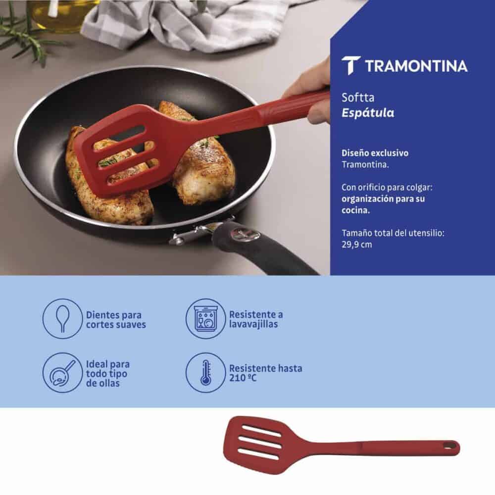 Softta Red Silicone Slotted Spatula - Image 2