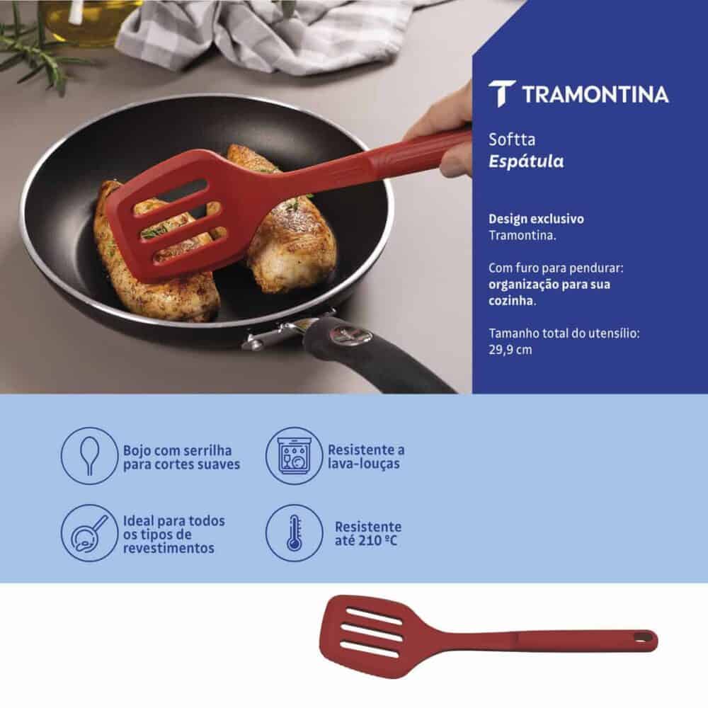 Softta Red Silicone Slotted Spatula - Image 4