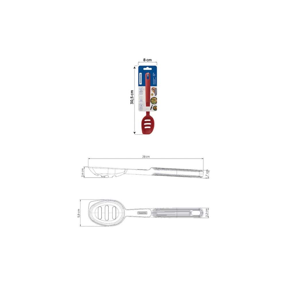 Softta Red Silicone Slotted Serving Spoon - Image 8