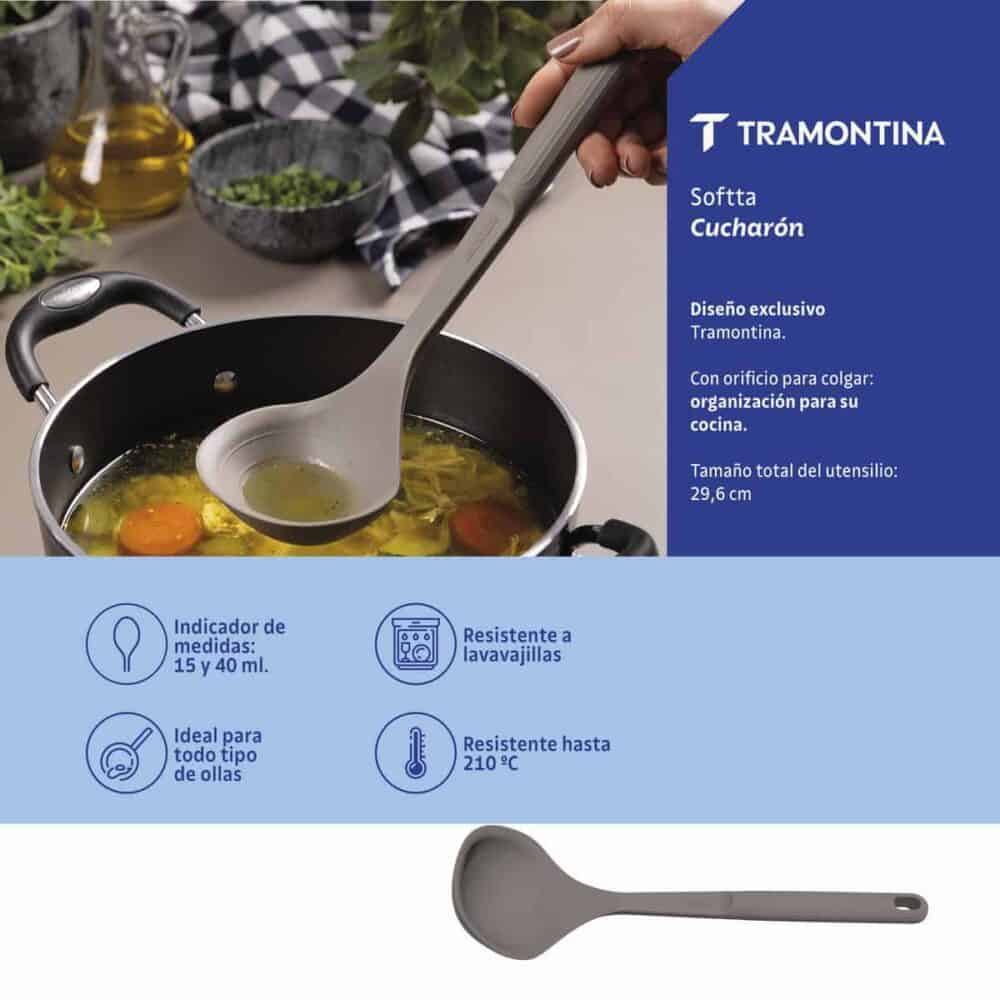 Softta Grey Silicone Ladle - Image 2