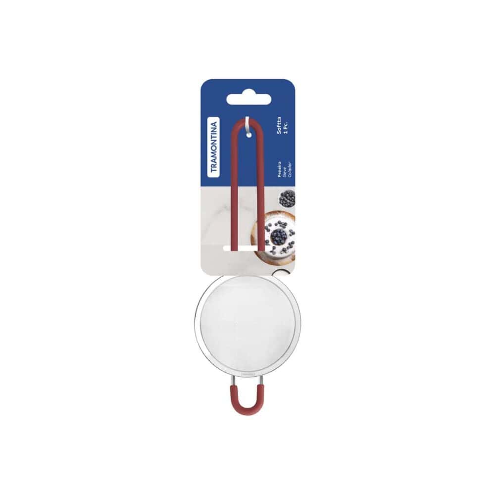 Softta Stainless-Steel Sieve with Red Silicone Handles 8.8 cm - Image 6