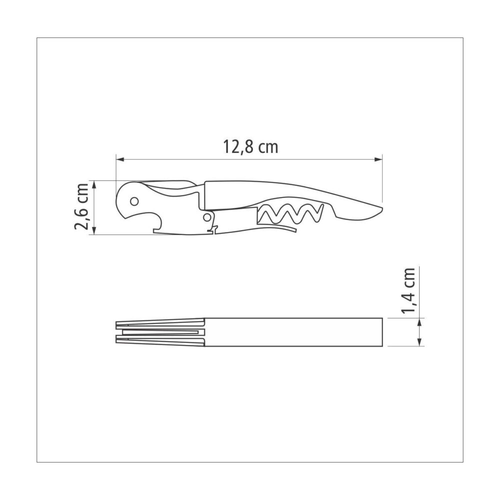 Harmoniza Stainless Steel Corkscrew with Opener and Seal Cutter - Image 2
