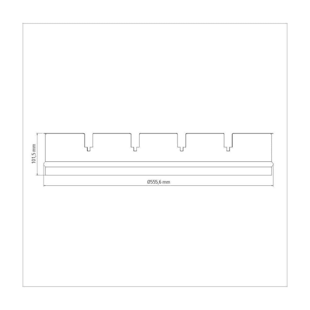 TCP 560 Stainless Steel Skewer Ring ( L x W x H 55.5 x 55.5 x 10.1 cm) - Image 5