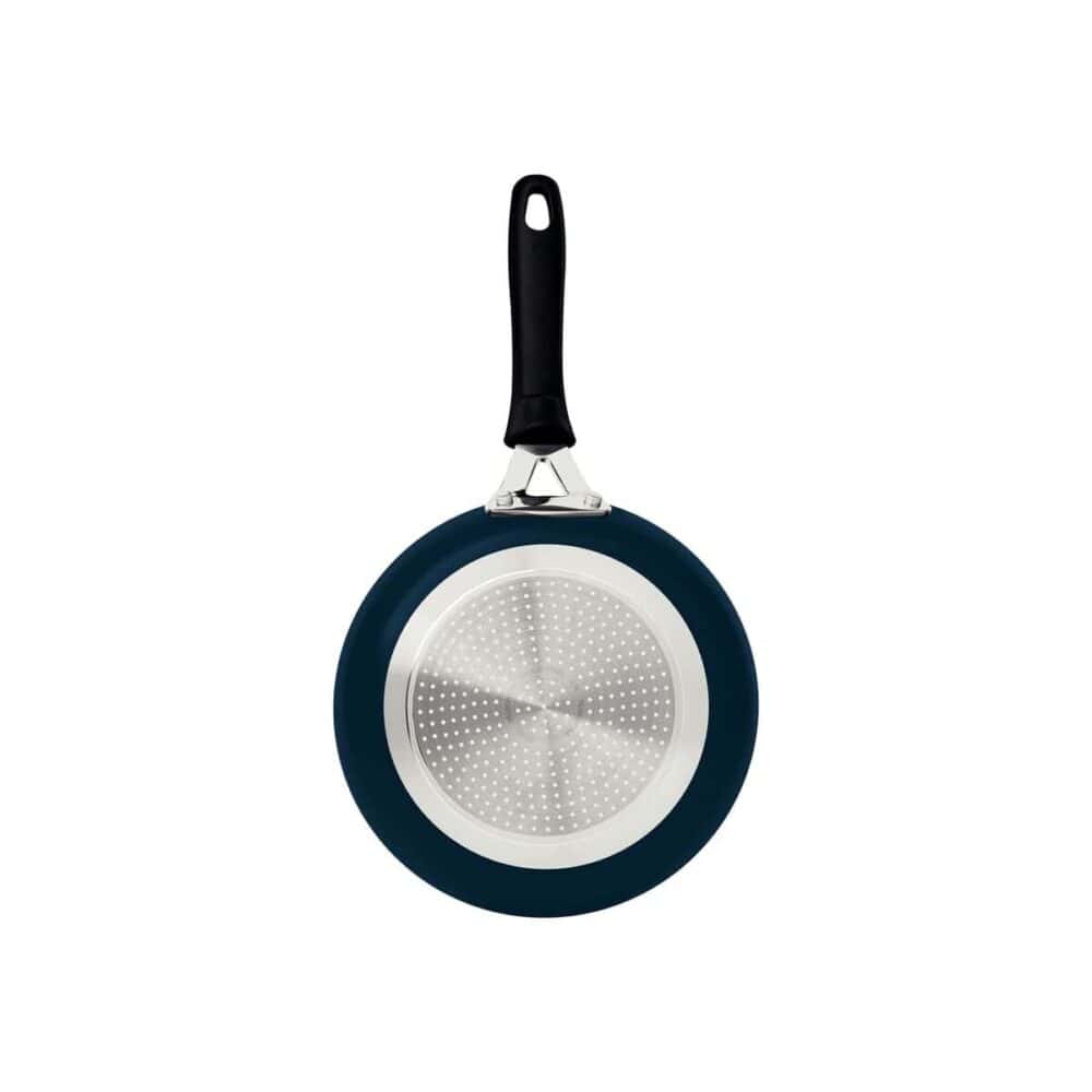 Tramontina Tunis Aluminium Frying Pan with Ceramic Interior Coating and Mediterranean Blue Silicone Exterior, 20 cm, 0.9 L - Image 2