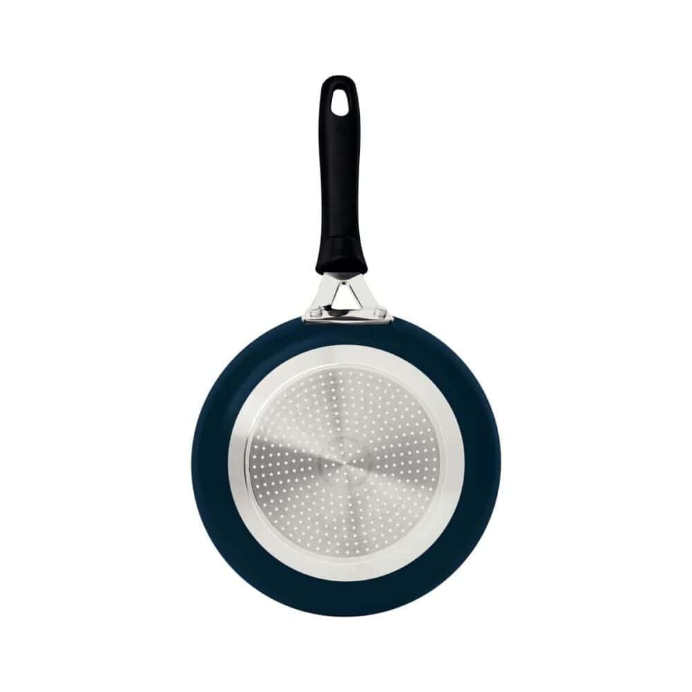 Tunis Aluminium Frying Pan with Ceramic Interior Coating and Silicone Exterior, Mediterranean Blue, 24 cm, 1.6 L - Image 2