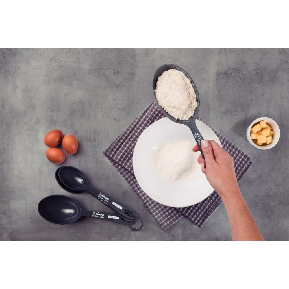Utilitá graphite grey ABS measuring cups 4pc - Image 3