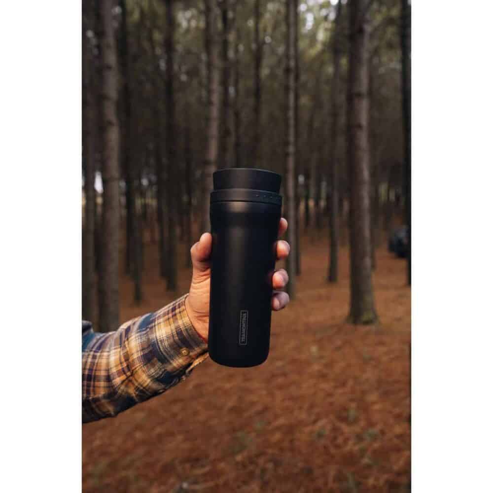 Tramontina Black Stainless Steel Thermo Cup with 360º Spout, 460 ml - Image 18