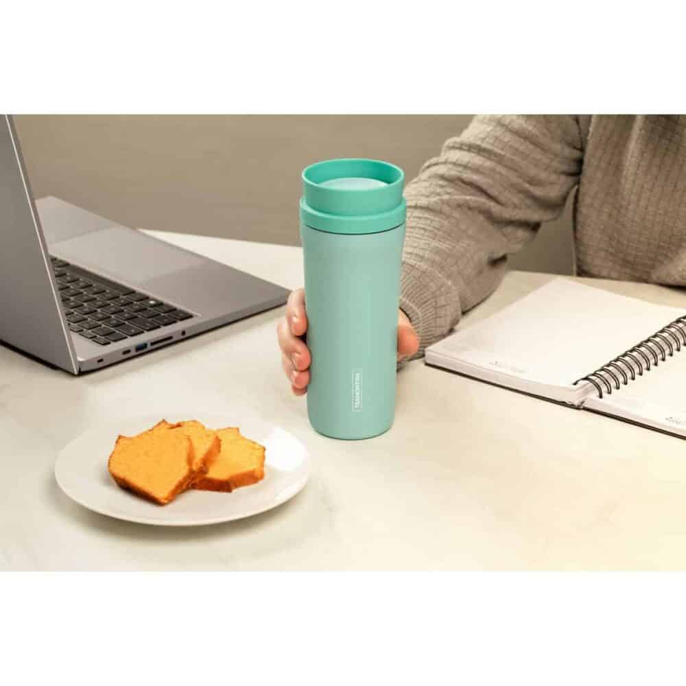 Tramontina Green Stainless Steel Thermo Cup with 360º Spout, 460 ml - Image 8