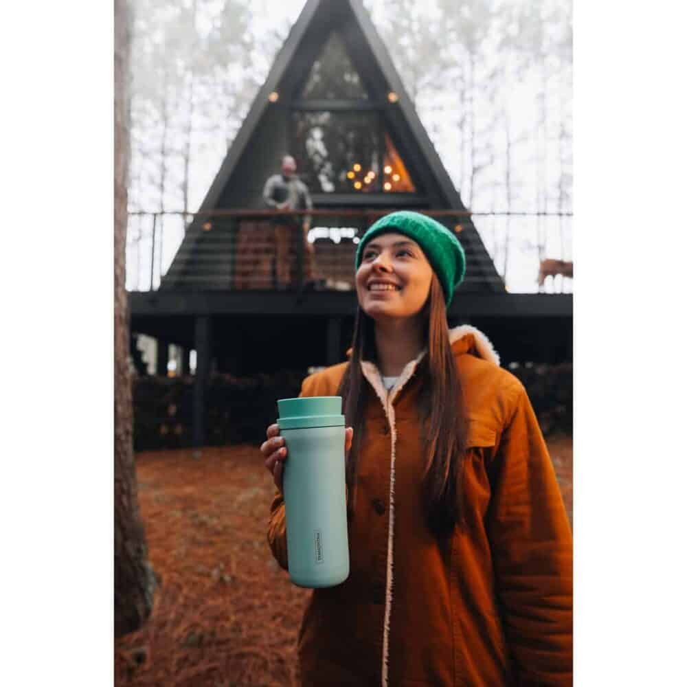 Tramontina Green Stainless Steel Thermo Cup with 360º Spout, 460 ml - Image 12