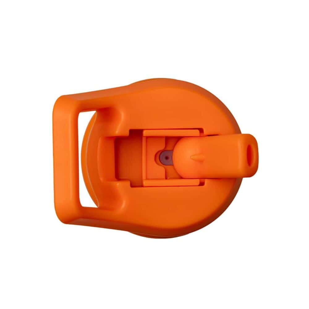 Tramontina Orange Lined Steel Thermos with Straw, 650 ml - Image 5