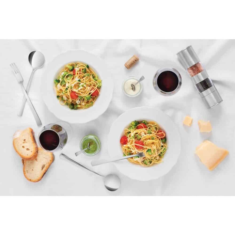 Realce stainless steel and acrylic dual salt and pepper grinder with ceramic mill - Image 7