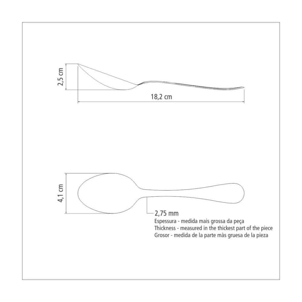 Dessert Spoon - Classic (18/10) - Image 5