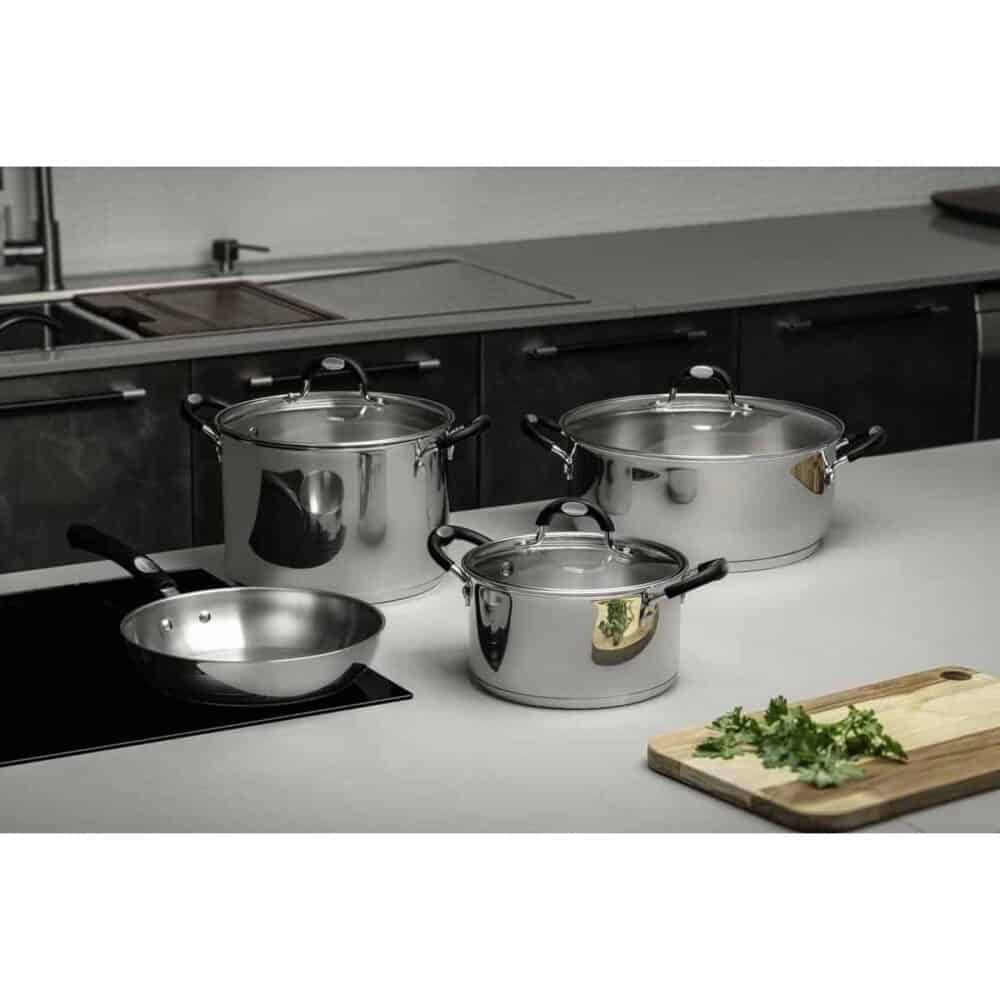 Astro Silicone stainless steel cookware set, 4 pc set - Image 3