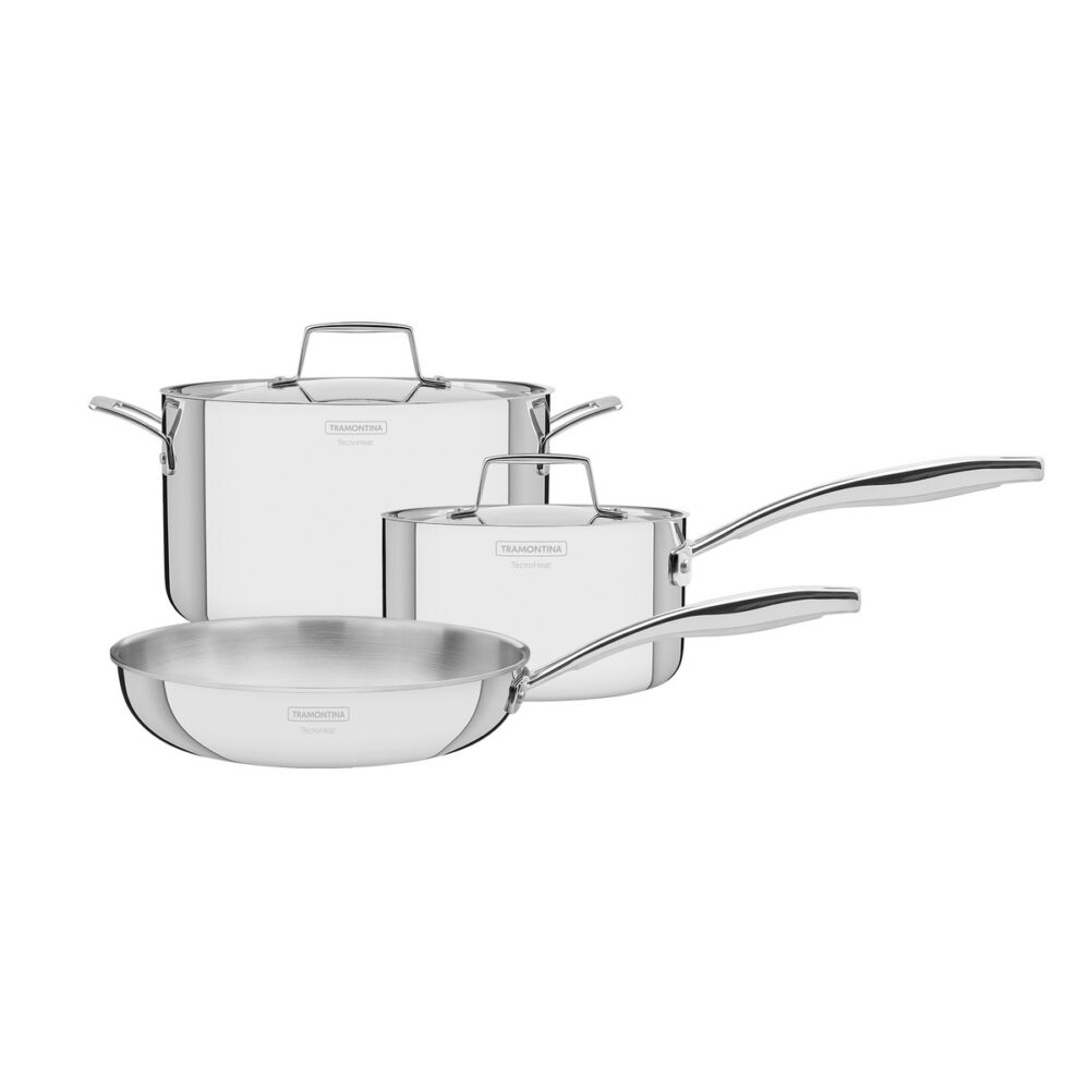 5pc Cookware Set- Grano(stainless steel) full body try ply
