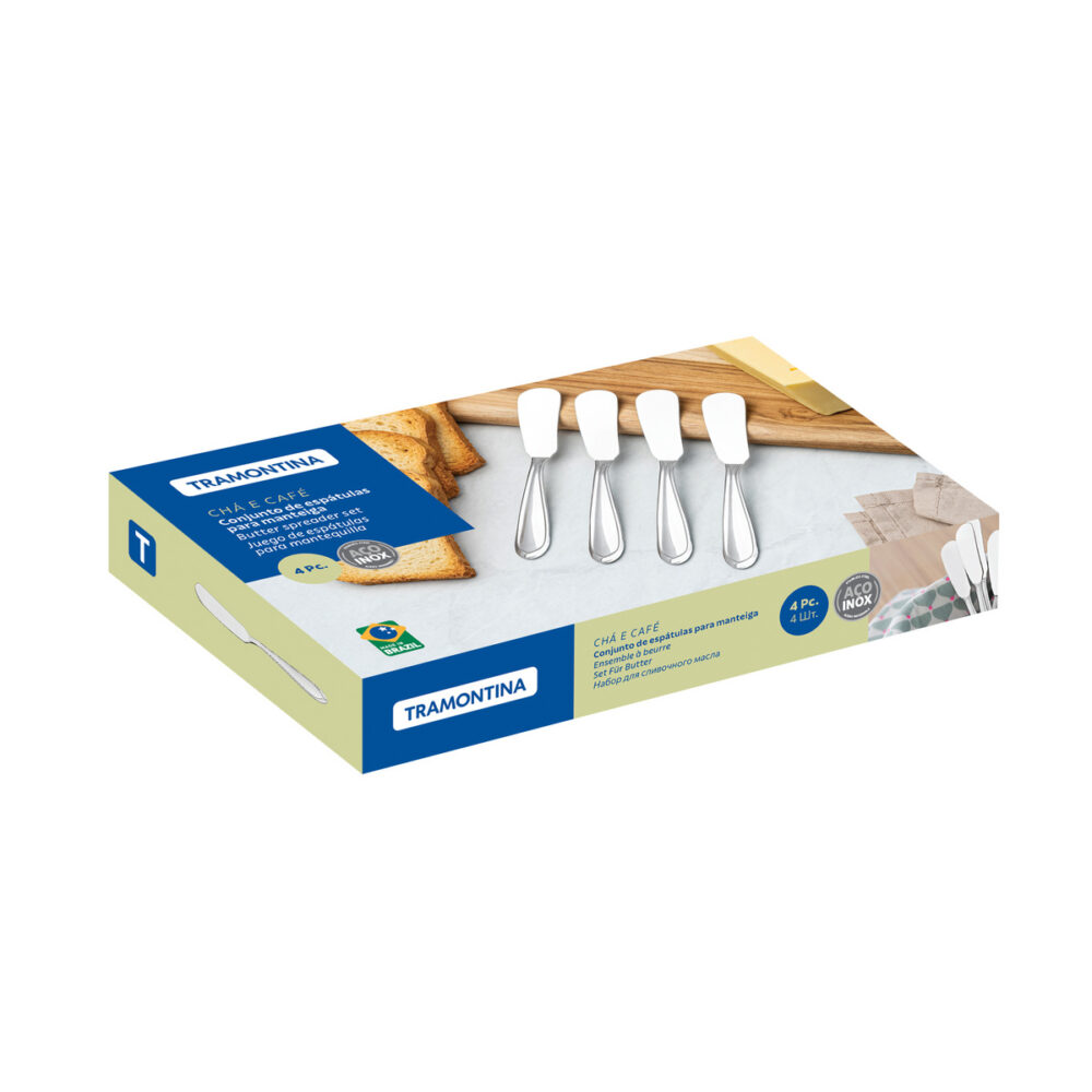 Laguna stainless steel butter knife set, 4 pc set - Image 5