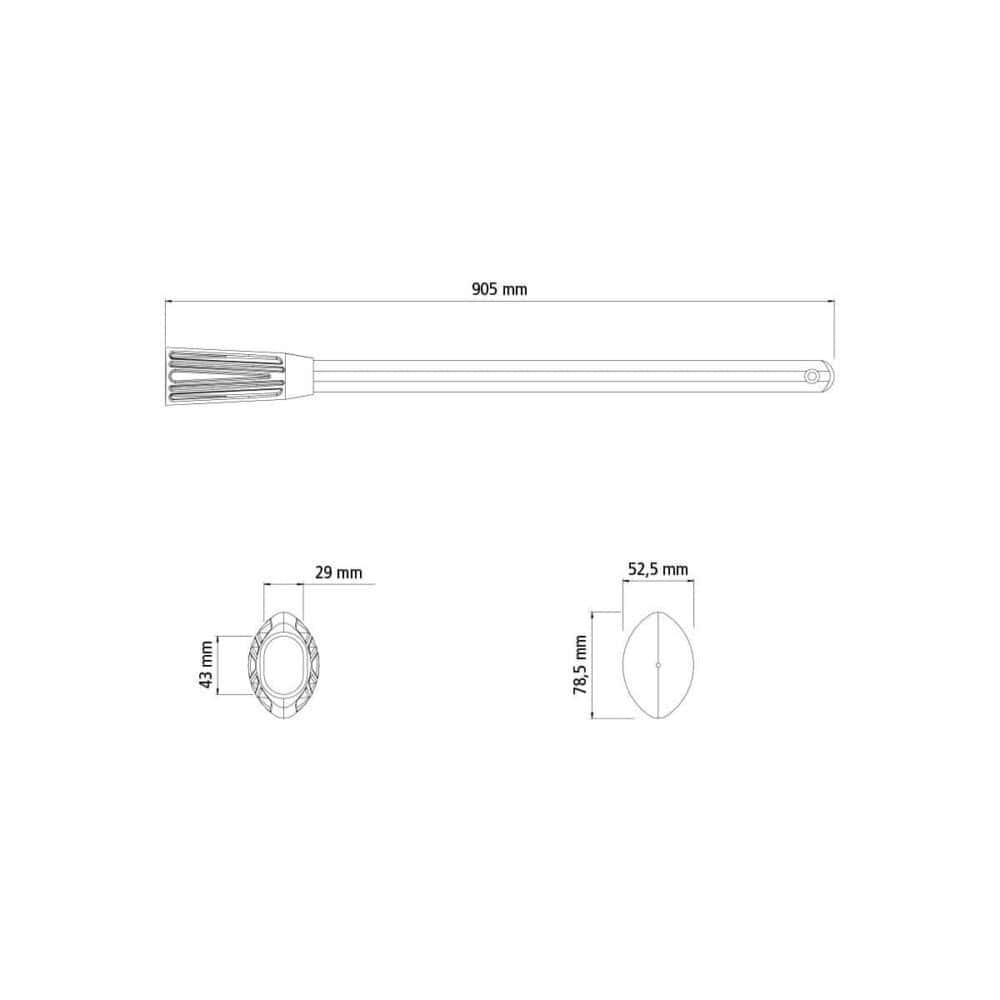 Pick 90cm Wood Handle + Rubber Bushing - Image 3
