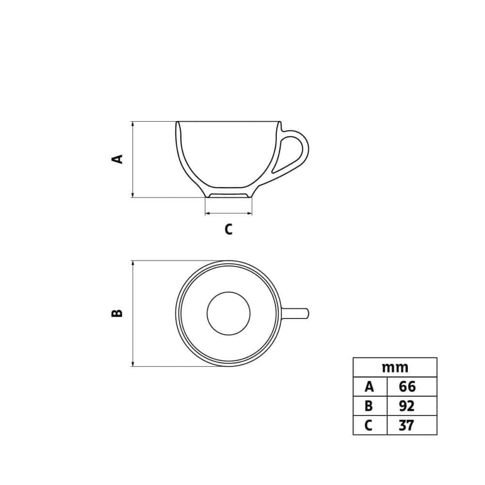 250ml Maria Augusta Cappuccino Cups - Set of 12 - Image 4
