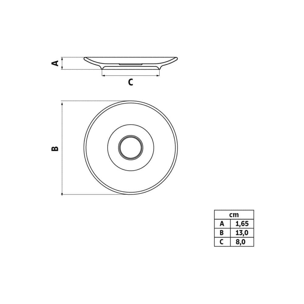 Paola Porcelain Espresso Saucer - Set of 12 - Image 4
