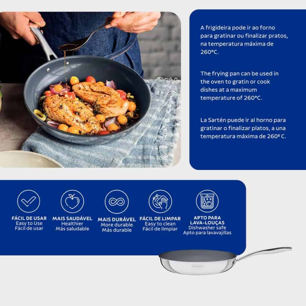 Grano Frying Pan with ceramic coating 30cm - 3,40lt - Image 3