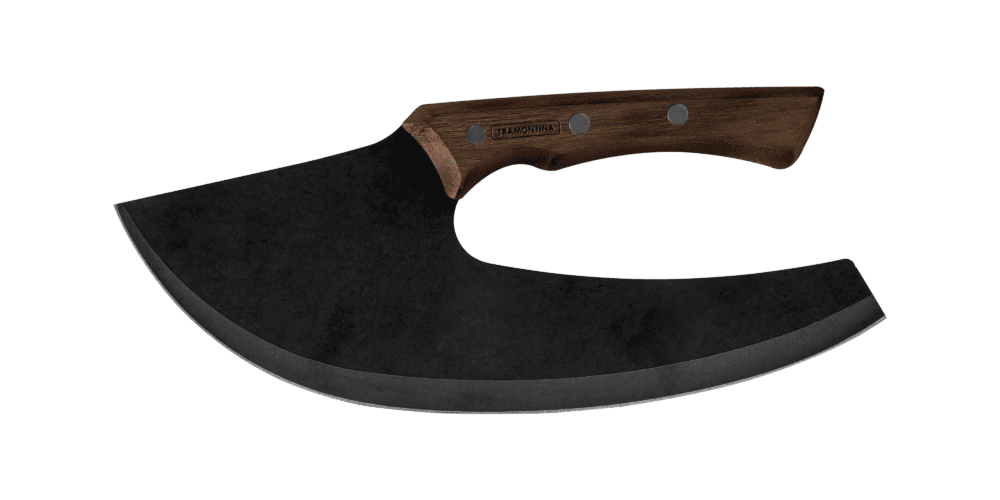 Churrasco Black Multipurpose Cleaver with Stainless-Steel Blade and 10"(25cm) Wood Handle