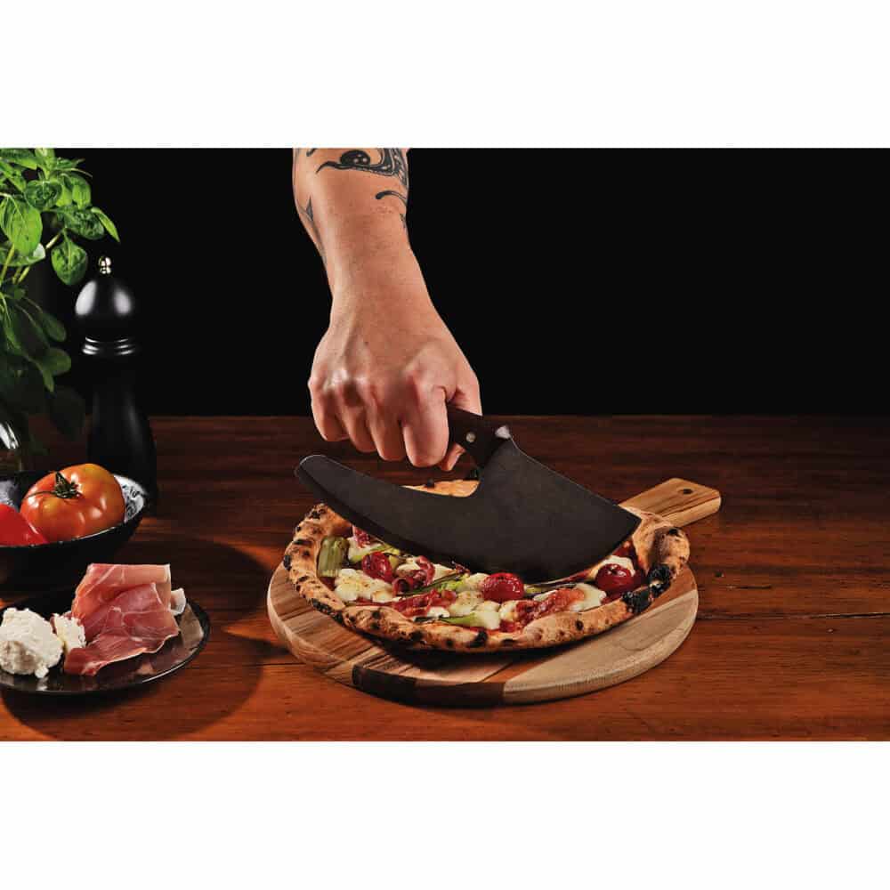 Churrasco Black Multipurpose Cleaver with Stainless-Steel Blade and 10"(25cm) Wood Handle - Image 5