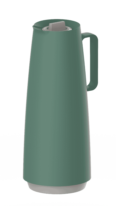 Exata Thermal Carafe in Green Plastic with Glass Liner, 1 L