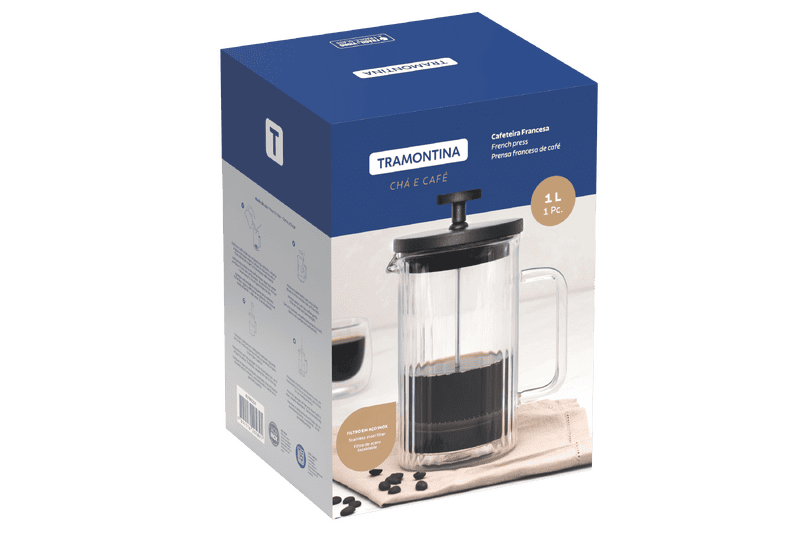 French Press Coffee Maker in Borosilicate Glass, 600 ml - Image 2