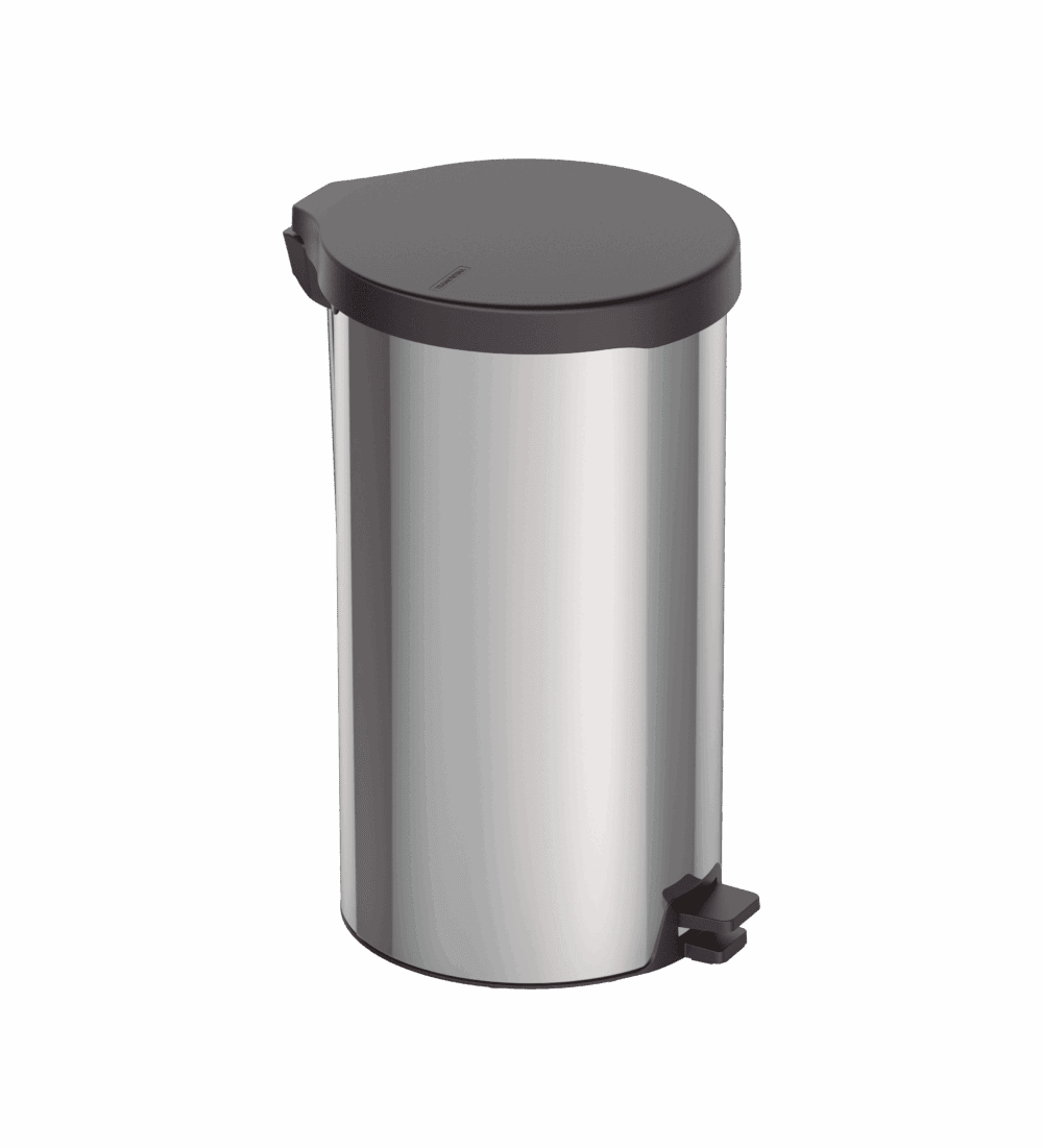 New 20L stainless Steel Pedal Trash Bin with polished finish